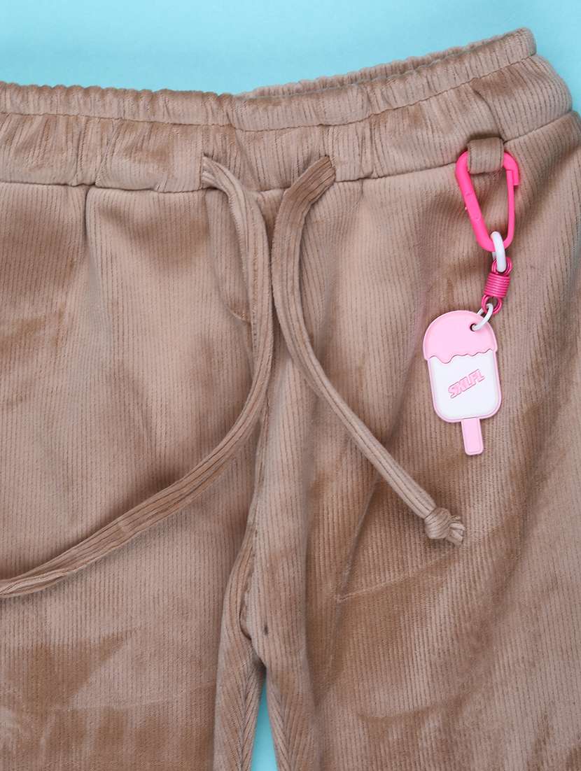 girls solid mid rise nightwear pyjama - 22185457 -  Standard Image - 2