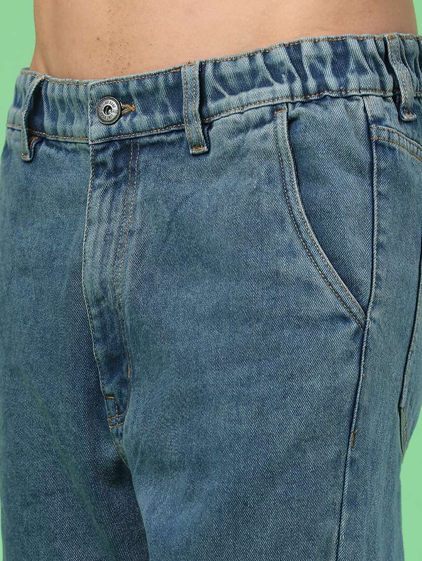 men plain mid rise full length straight jeans - 22185550 -  Standard Image - 2