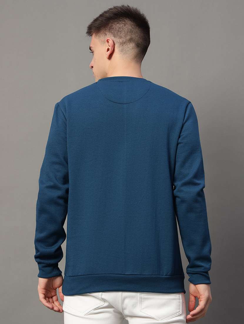 men solid long sleeve regualr fit sweatshirt - 22185818 -  Standard Image - 2