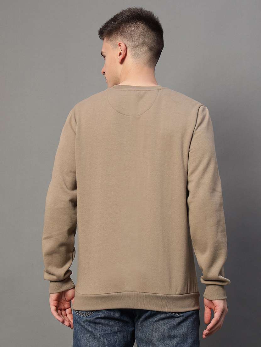 men solid long sleeve regualr fit sweatshirt - 22185820 -  Standard Image - 2