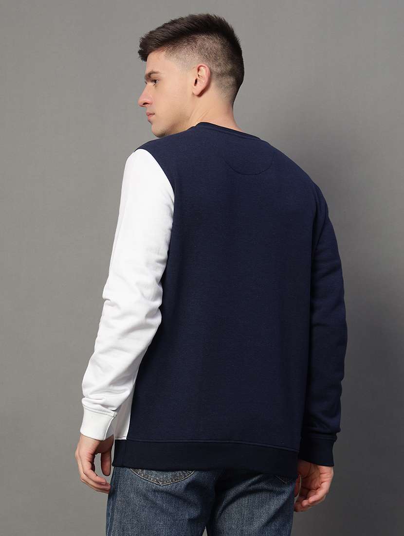 men color block long sleeve regular fit sweatshirt - 22185825 -  Standard Image - 2