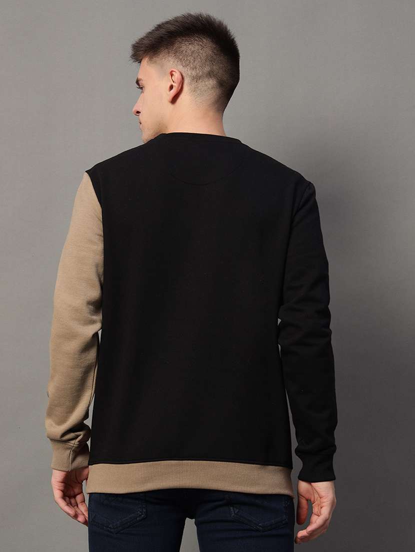 men color block long sleeve regular fit sweatshirt - 22185830 -  Standard Image - 2