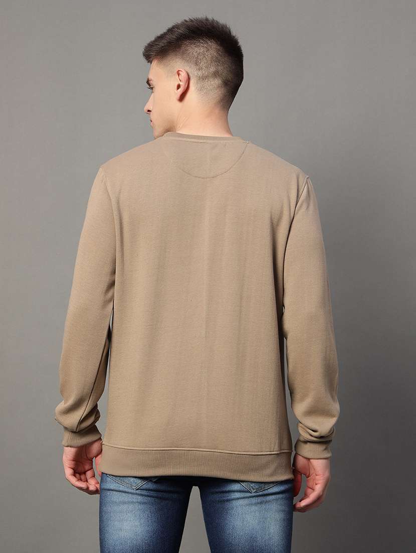 men chest print long sleeve regular fit sweatshirt - 22185853 -  Standard Image - 2