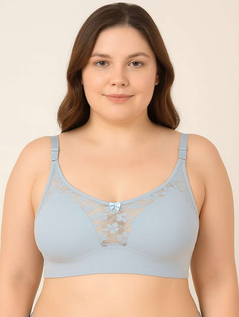 women solid non padded regular bra