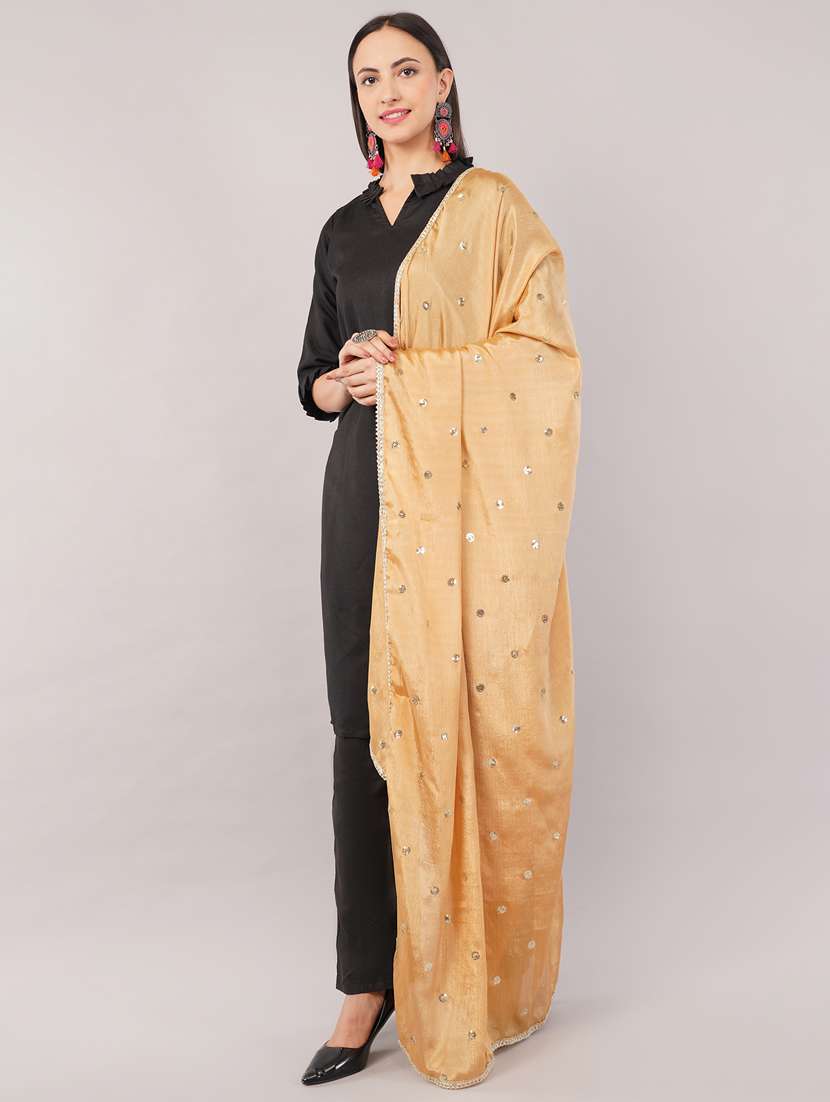 women solid with sequin work dupatta  - 22186171 -  Standard Image - 2