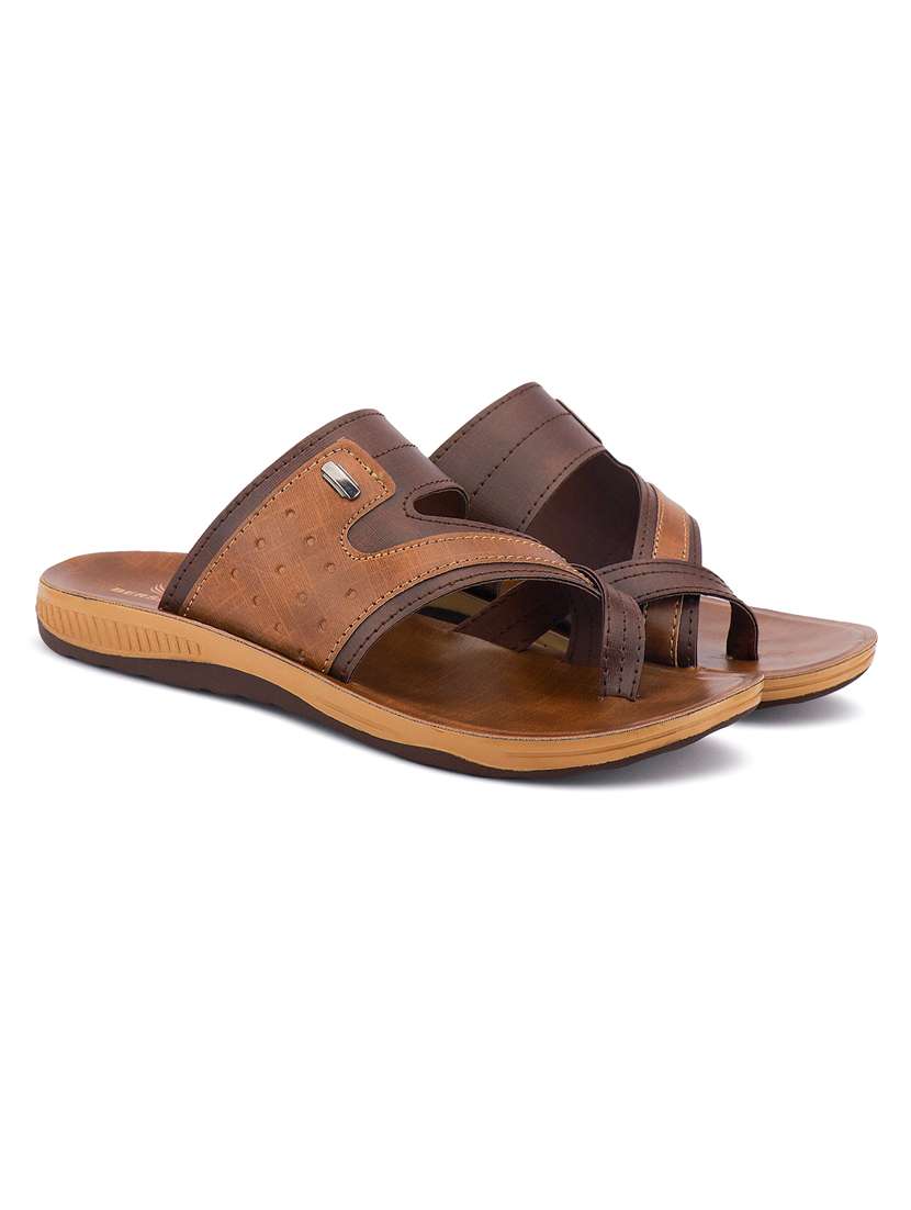 men color block toe seperator sandal - 22186245 -  Standard Image - 2