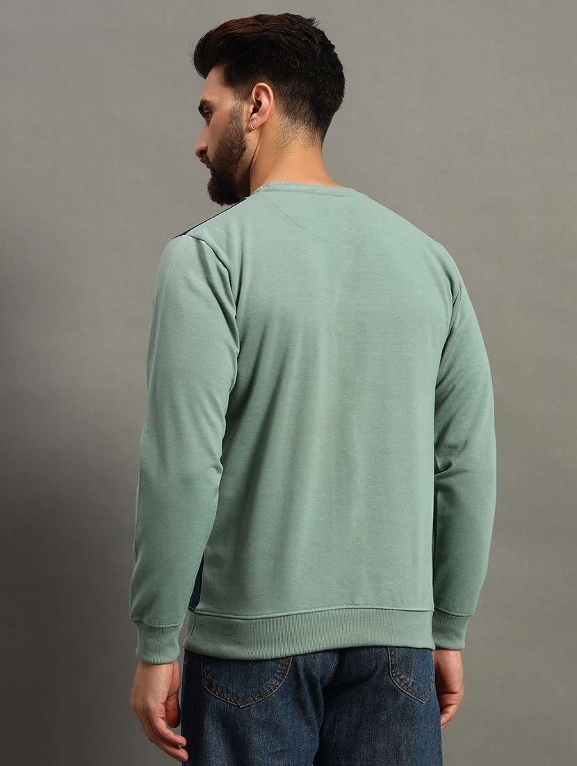men color block long sleeve regular fit sweatshirt - 22186287 -  Standard Image - 2