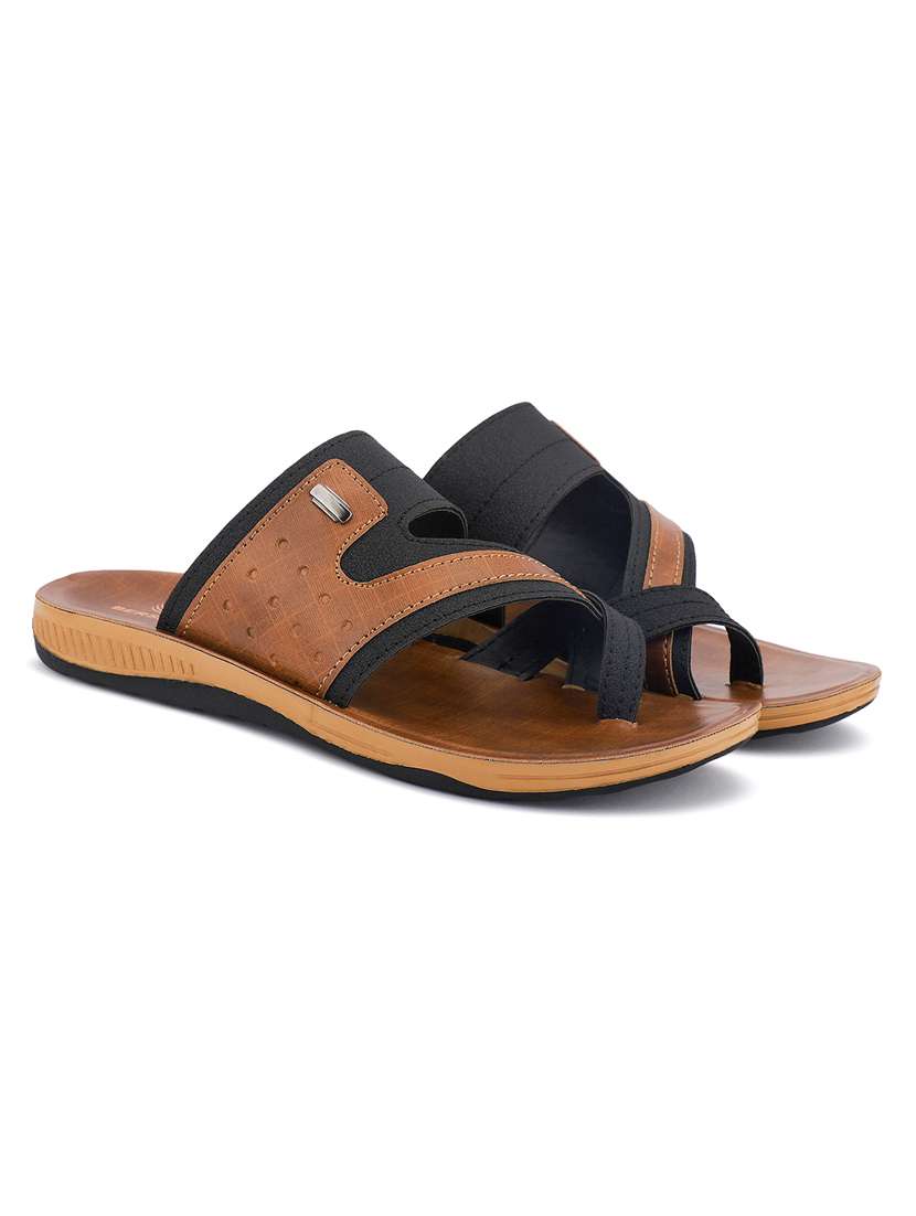 men color block toe seperator sandal - 22186305 -  Standard Image - 2