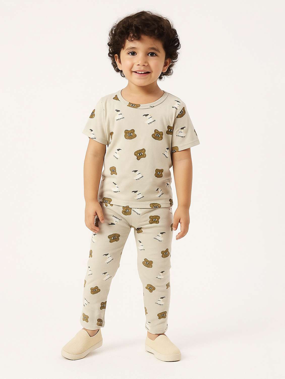 boys printed full length co-ord set