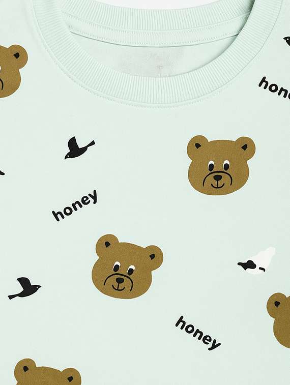 boys printed full length co-ord set - 22186327 -  Standard Image - 2