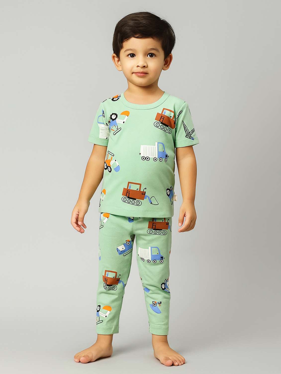 boys printed full length co-ord set - 22186335 -  Standard Image - 2