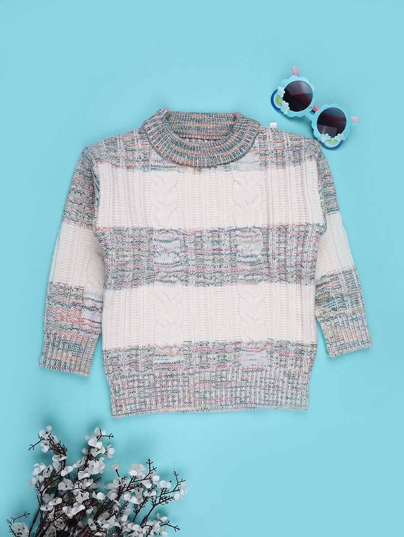 boys strioed long sleeve sweater