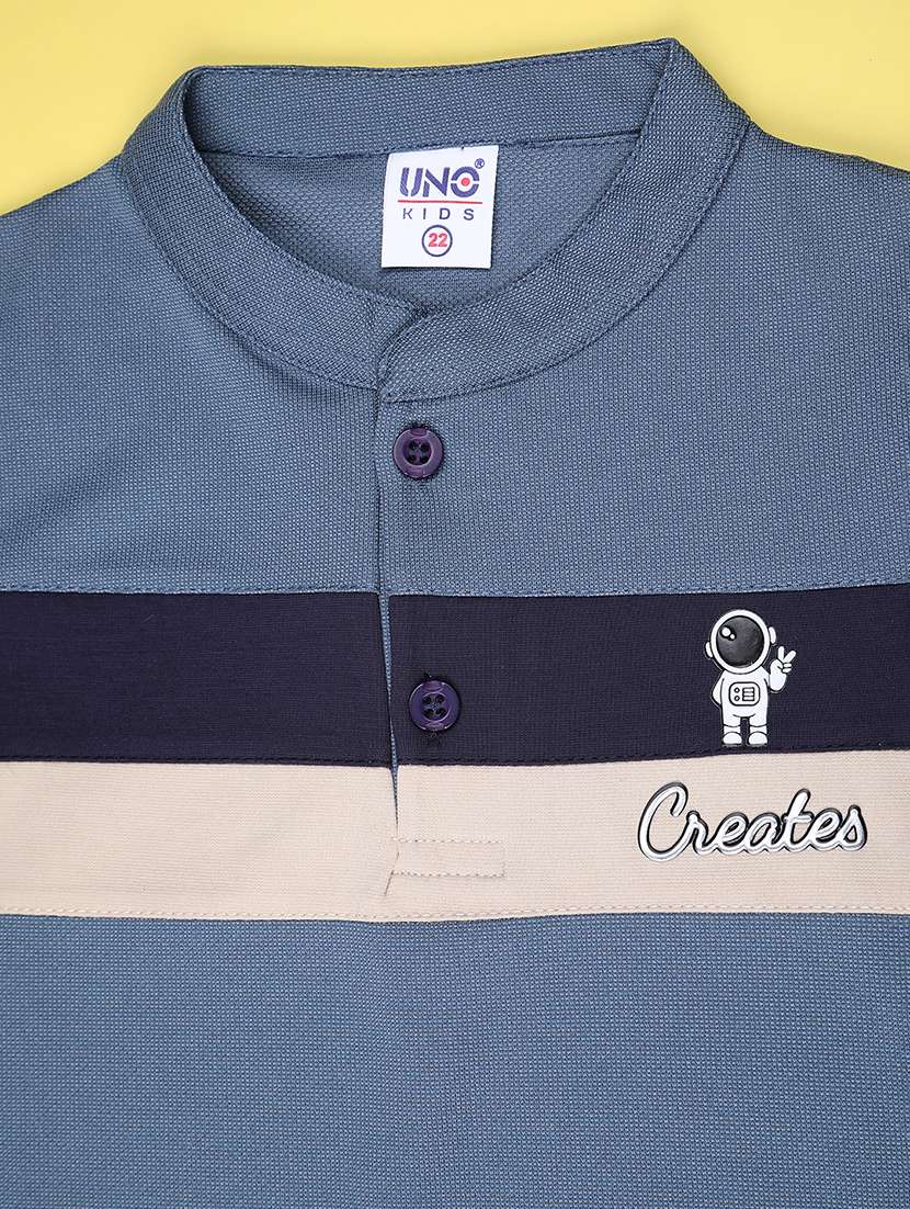 boys color block t-shirt & shorts co-ords set - 22186660 -  Standard Image - 2