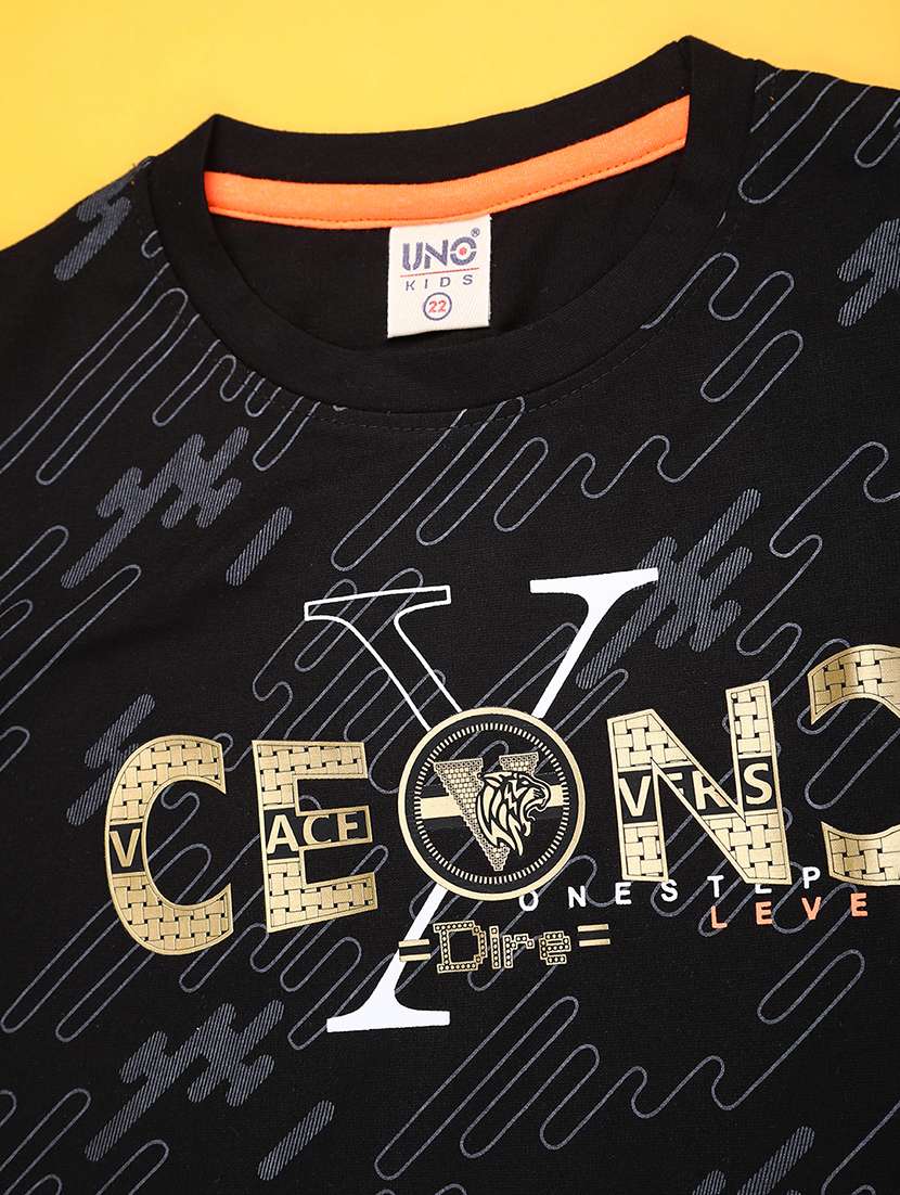 boys printed t-shirt & shorts co-ords set - 22186671 -  Standard Image - 2