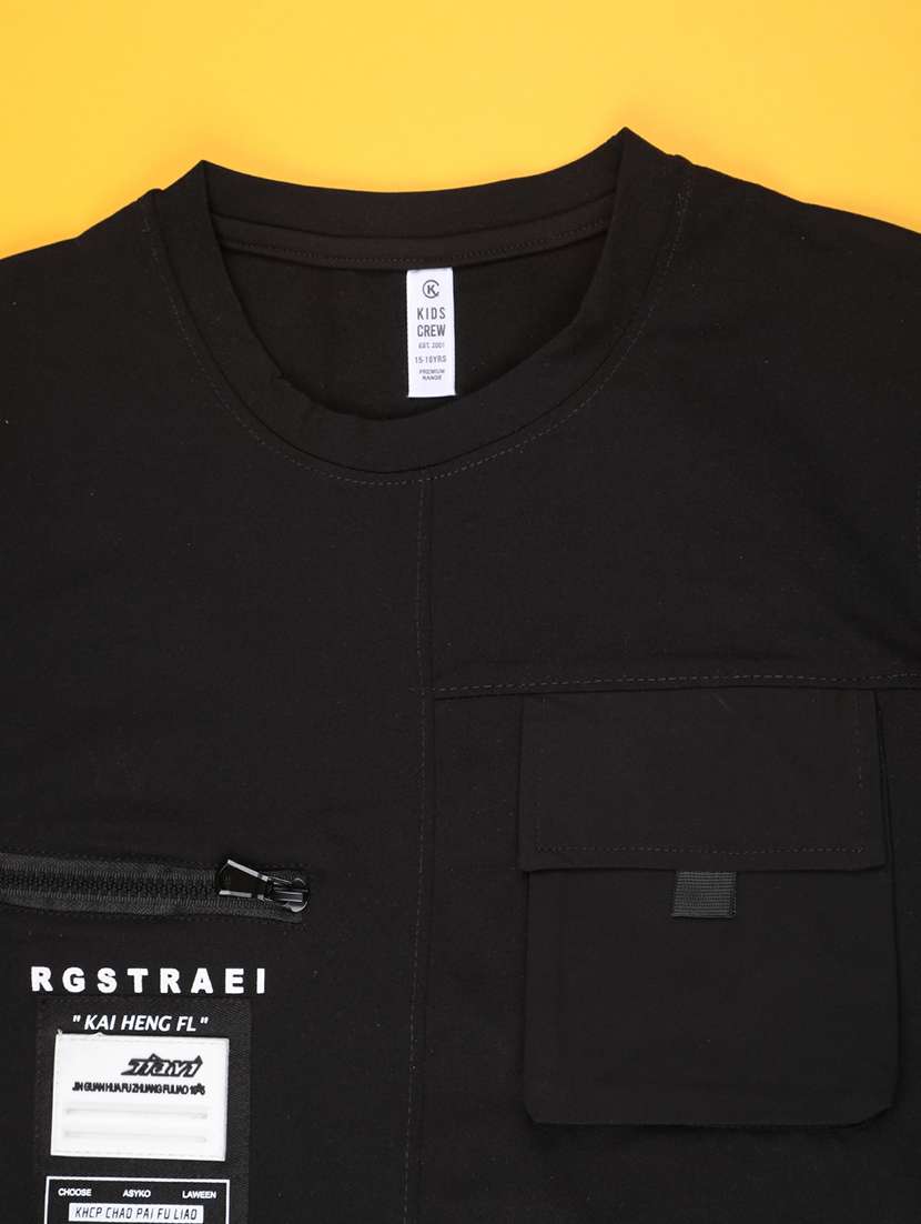 black cotton blend tshirt - 22186714 -  Standard Image - 2