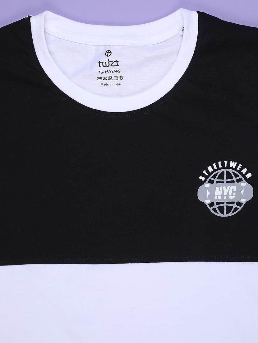boys white cotton blend t-shirt - 22186839 -  Standard Image - 2