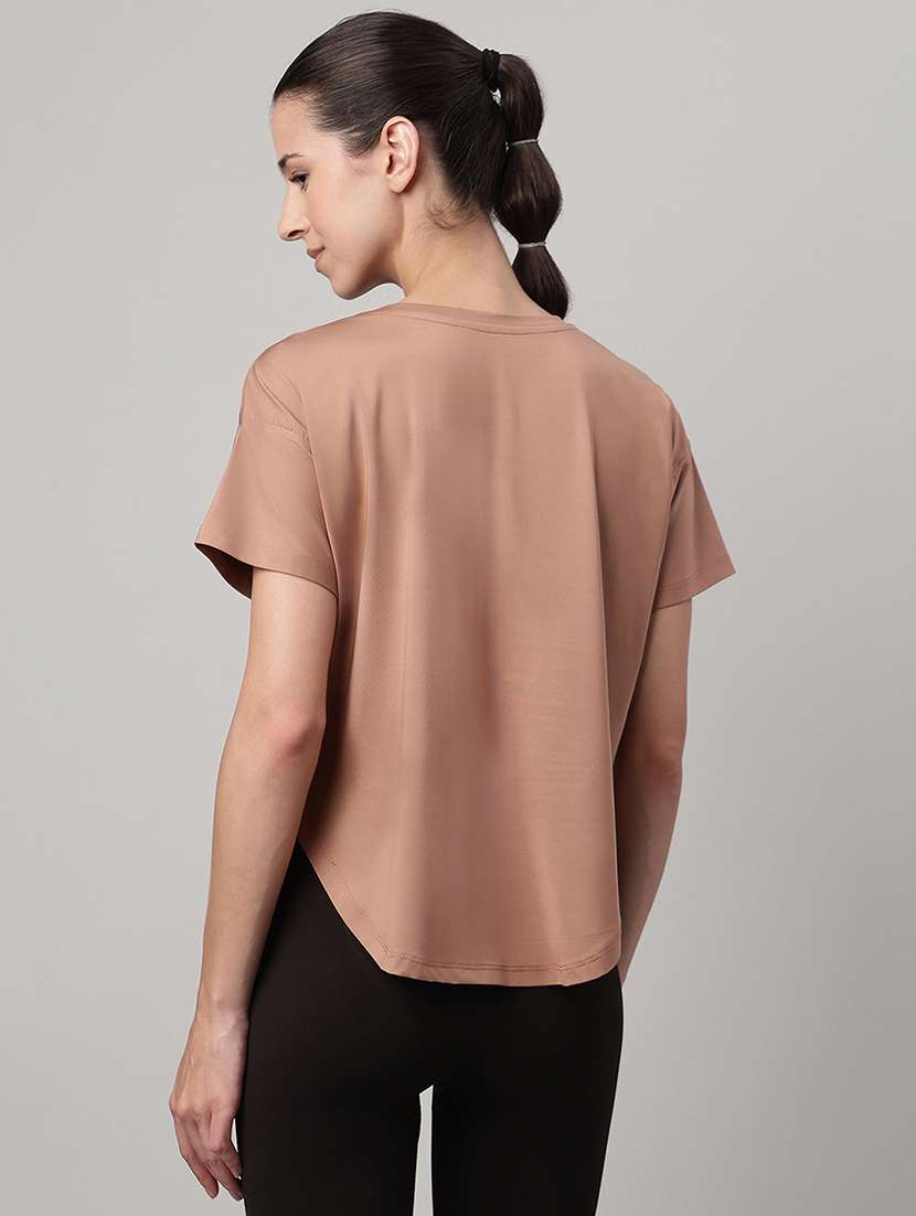 women printed round neck dri-fit t-shirt - 22186888 -  Standard Image - 2