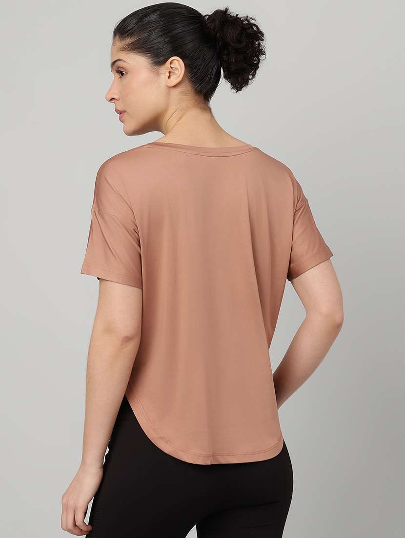 women printed round neck dri-fit t-shirt - 22186889 -  Standard Image - 2