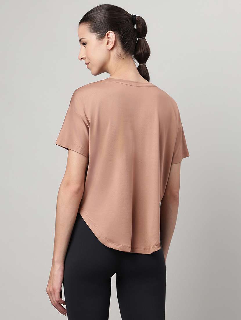 women printed round neck dri-fit t-shirt - 22186890 -  Standard Image - 2