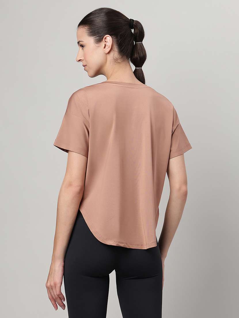 women printed round neck dri-fit t-shirt - 22186893 -  Standard Image - 2