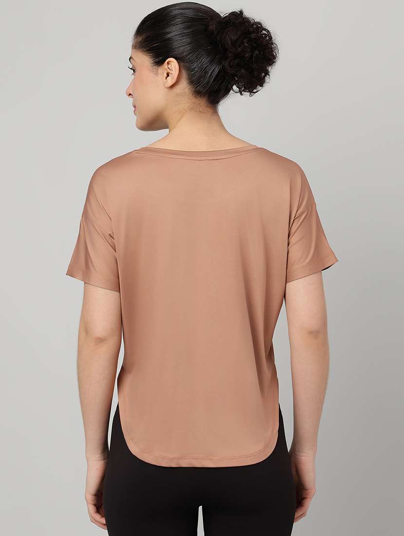 women printed round neck dri-fit t-shirt - 22186894 -  Standard Image - 2