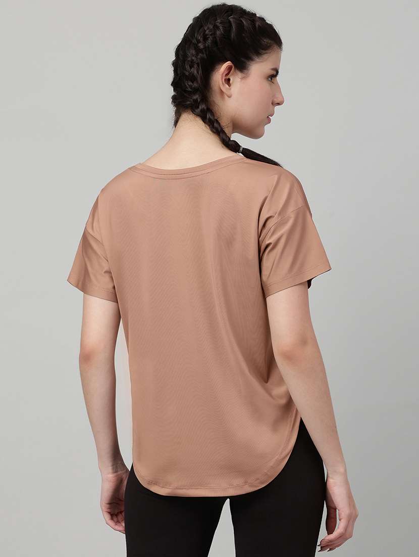 women printed round neck dri-fit t-shirt - 22186897 -  Standard Image - 2