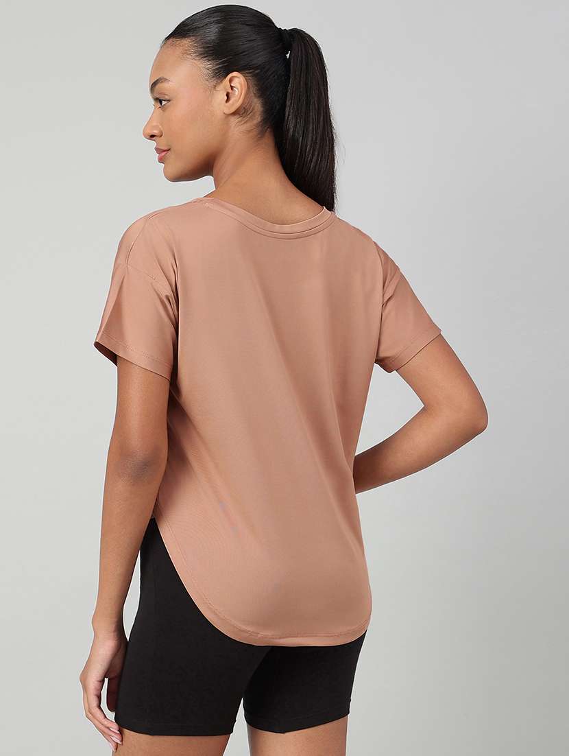 women printed round neck dri-fit t-shirt - 22186898 -  Standard Image - 2