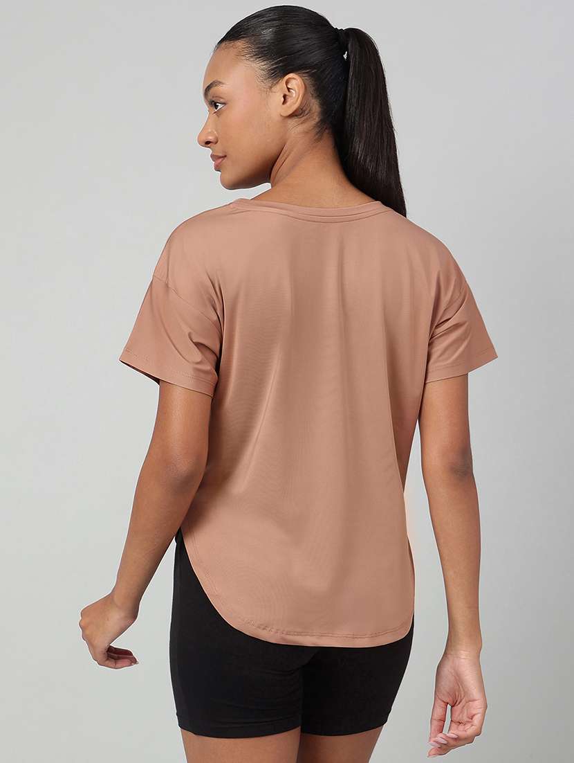 women printed round neck dri-fit t-shirt - 22186902 -  Standard Image - 2