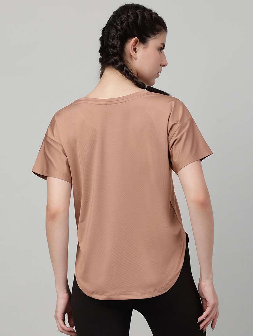 women printed round neck dri-fit t-shirt - 22186905 -  Standard Image - 2