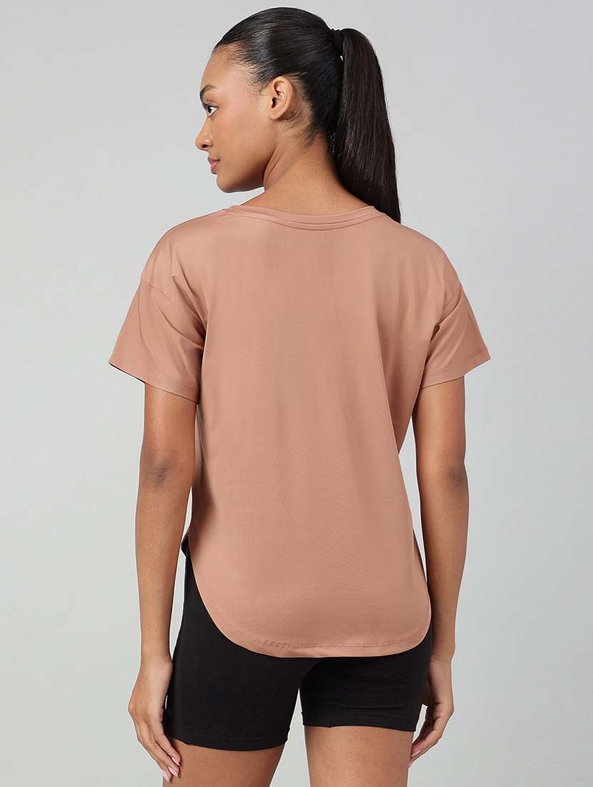 women printed round neck dri-fit t-shirt - 22186907 -  Standard Image - 2