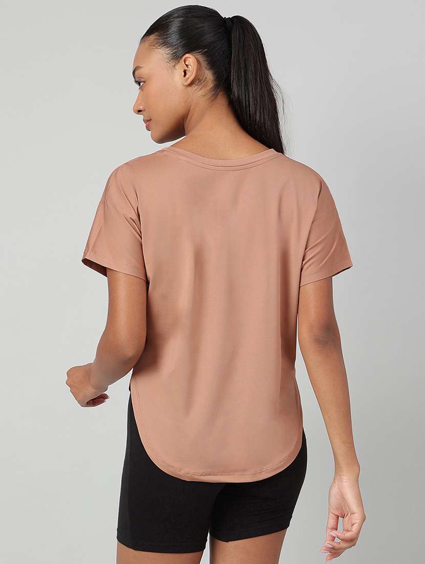 women printed round neck dri-fit t-shirt - 22186908 -  Standard Image - 2