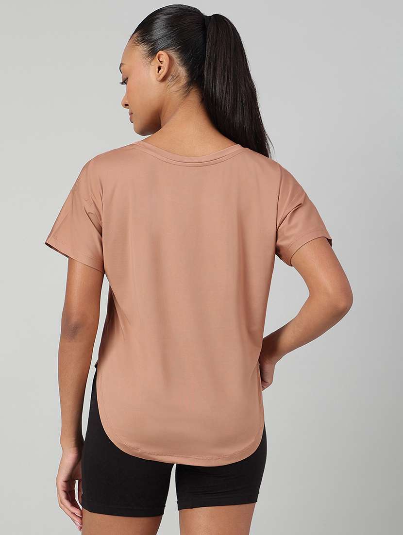 women printed round neck dri-fit t-shirt - 22186916 -  Standard Image - 2