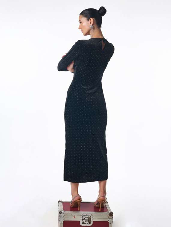 women embellished long sleeve cut out sheath dress - 22186936 -  Standard Image - 2