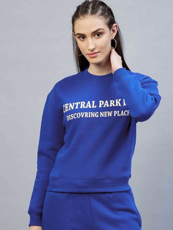 women printed long sleeve sweatshirt