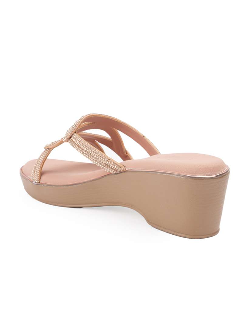 women embellished slip on wedge - 22186997 -  Standard Image - 2