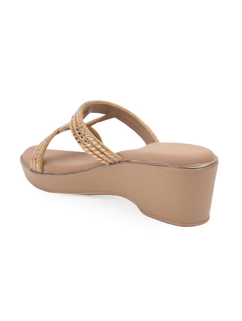 women embellished slip on wedge - 22186998 -  Standard Image - 2