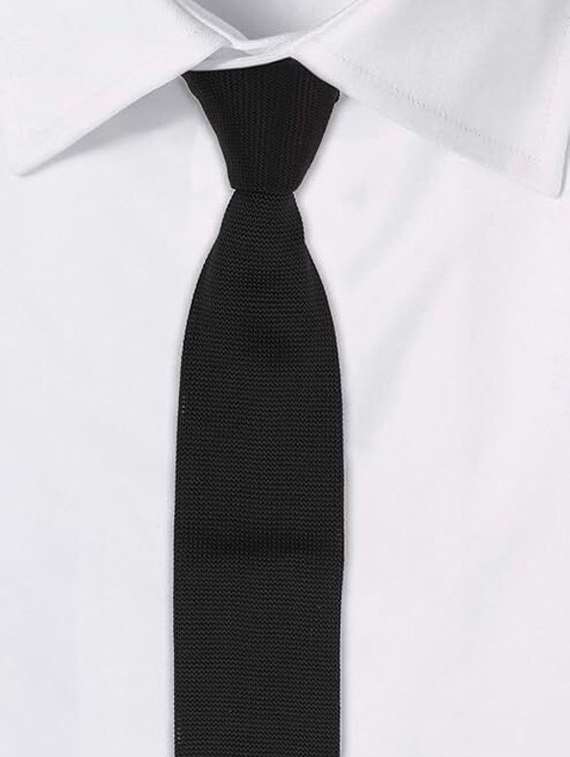 men polyester textured tie - 22187042 -  Standard Image - 2