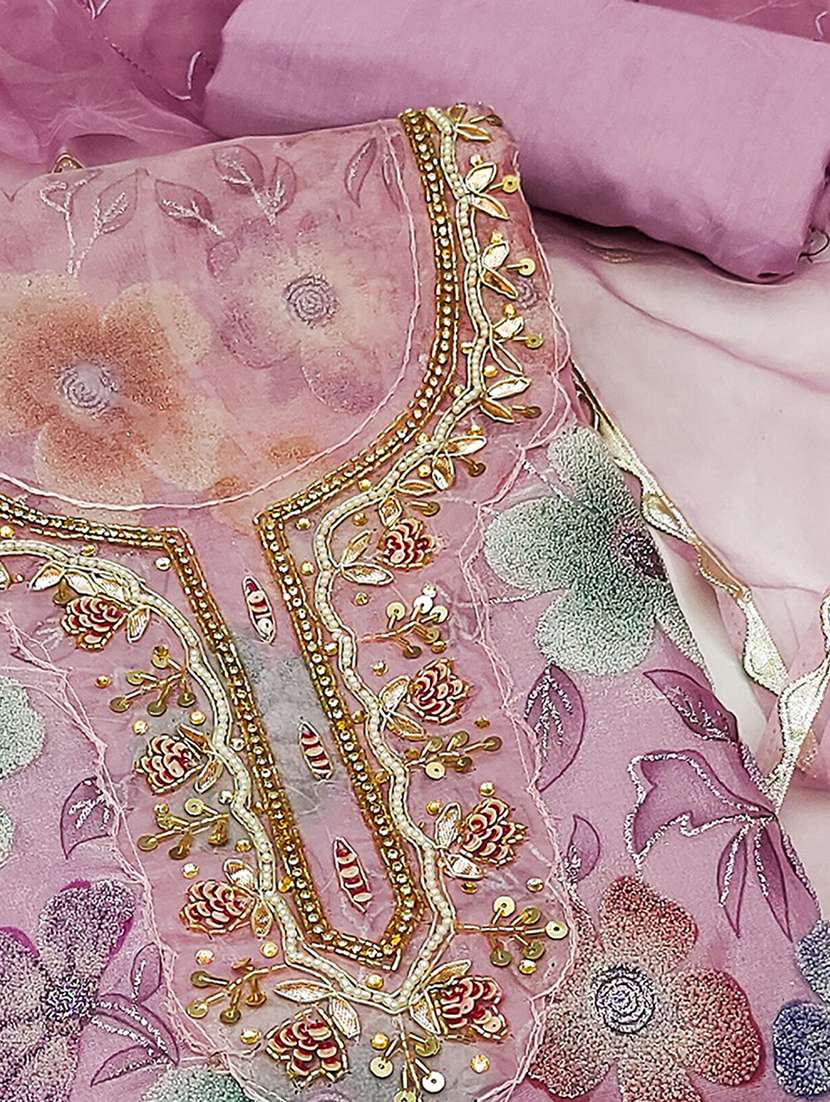 women floral embroidered unstitched suit set - 22187075 -  Standard Image - 2