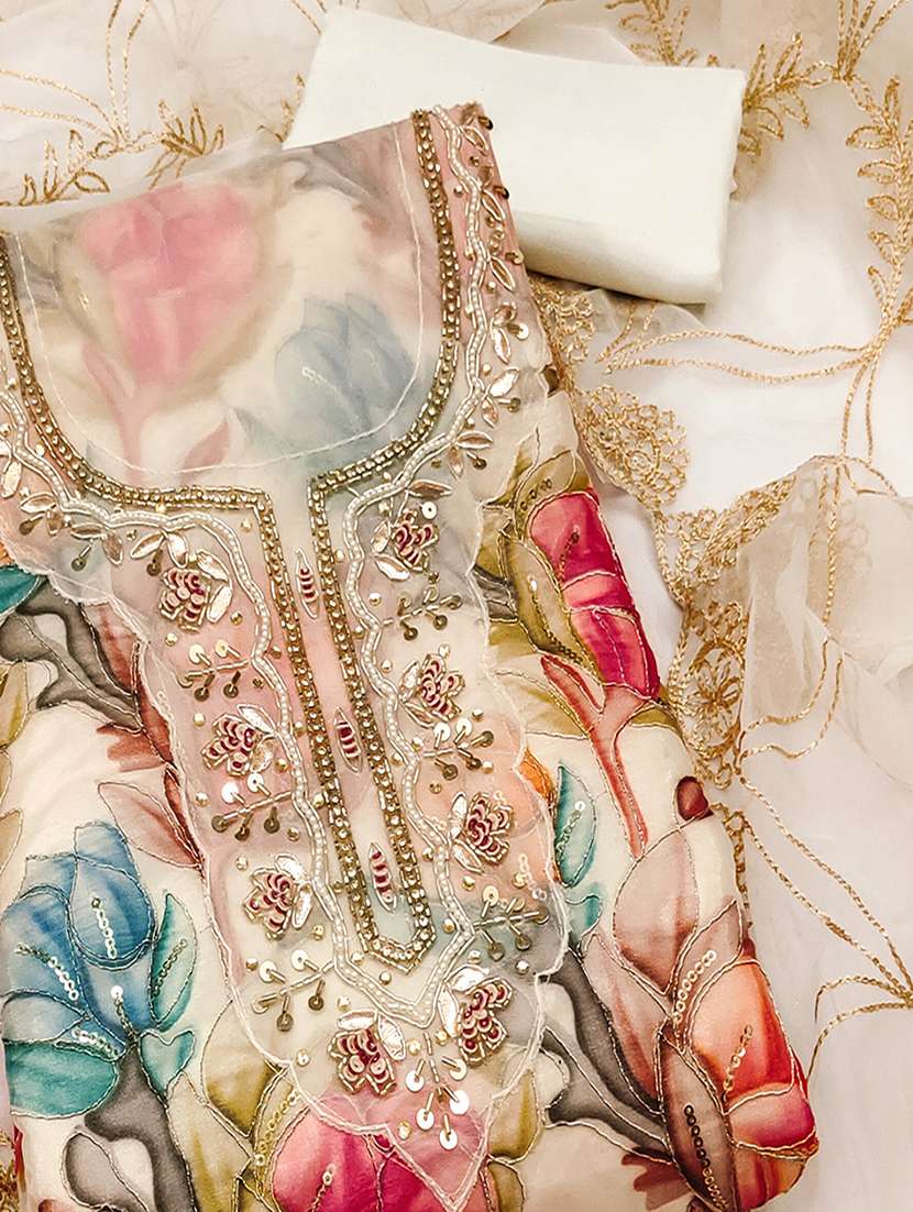 women floral embroidered unstitched suit set - 22187083 -  Standard Image - 2