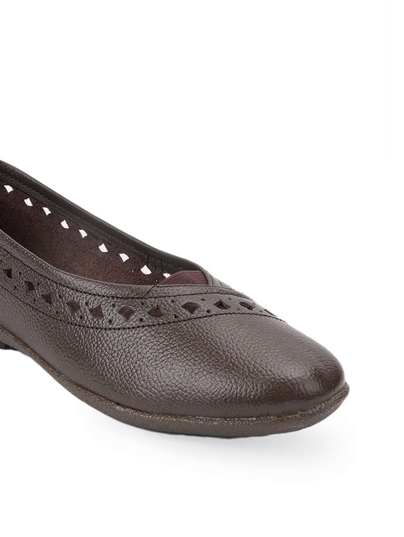 women brown slip on ballerina - 22187123 -  Standard Image - 2