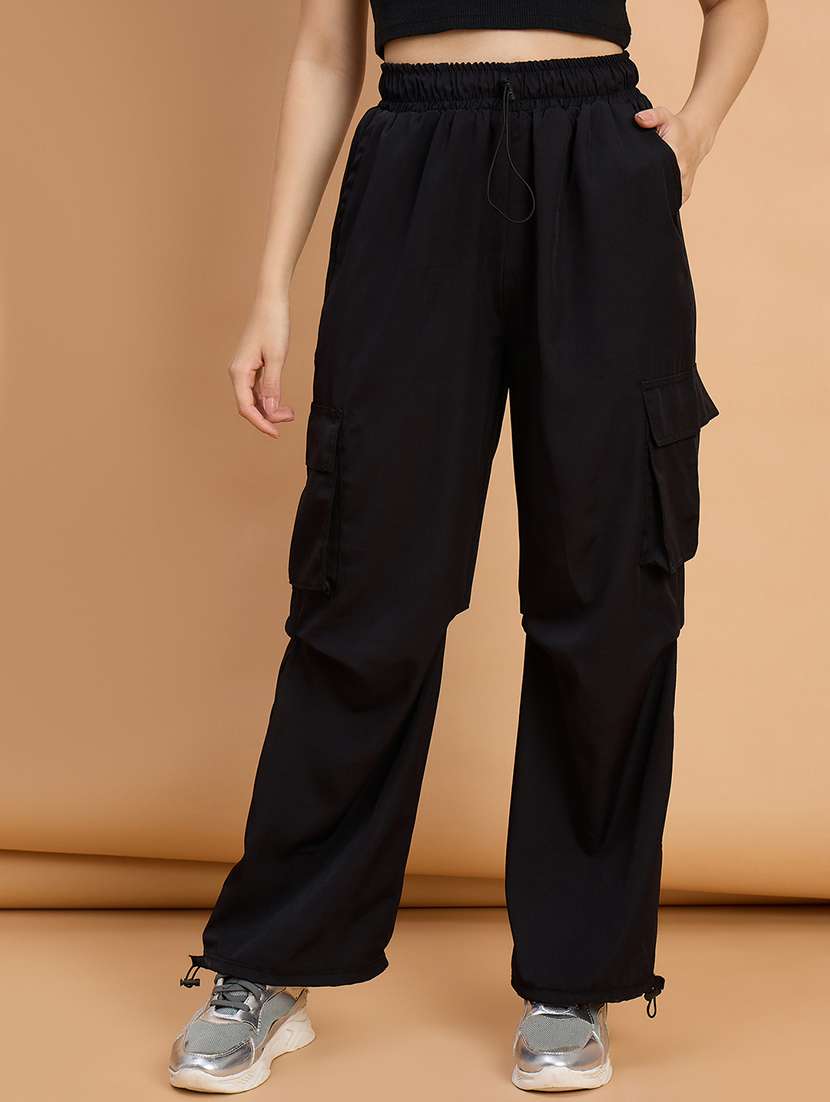 women pack of 2 solid mid rise cargo - 22187125 -  Standard Image - 2