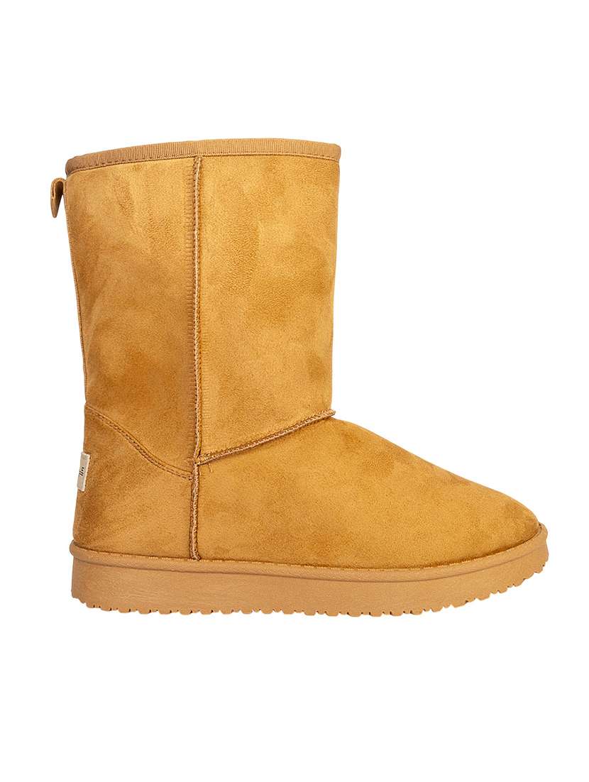 women solid slip on high ankle boots - 22187264 -  Standard Image - 2