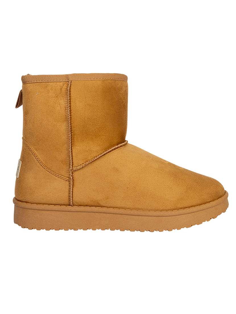 women solid slip on high ankle boots - 22187266 -  Standard Image - 2