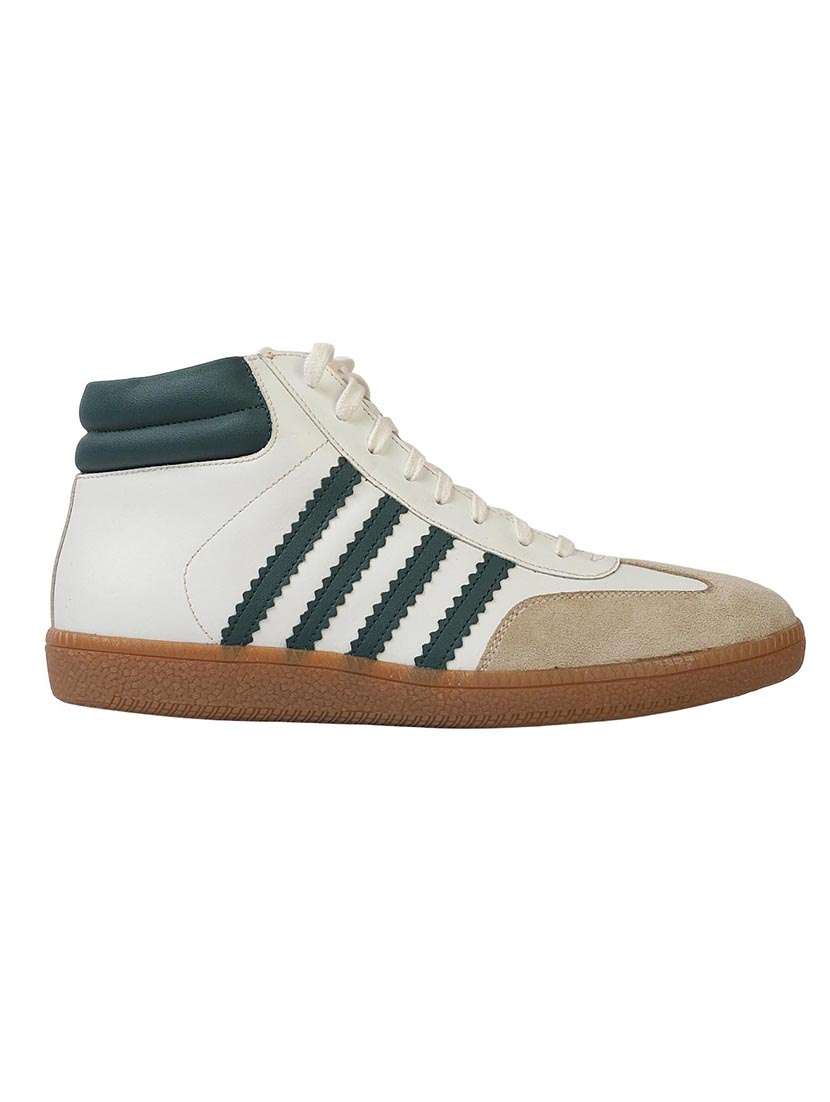 men striped lace up high ankle sneaker - 22187284 -  Standard Image - 2