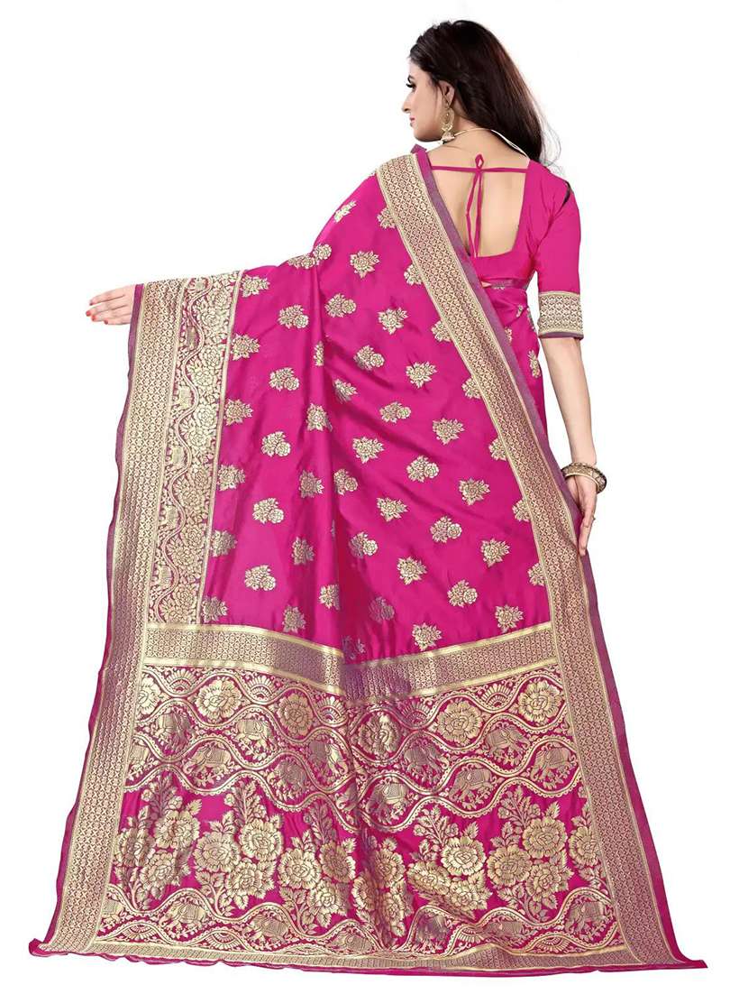 women self design kanjivaram saree with blouse - 22187584 -  Standard Image - 2
