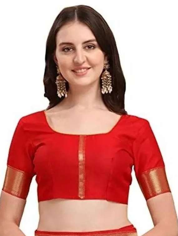 women self design kanjivaram saree with blouse - 22187594 -  Standard Image - 2