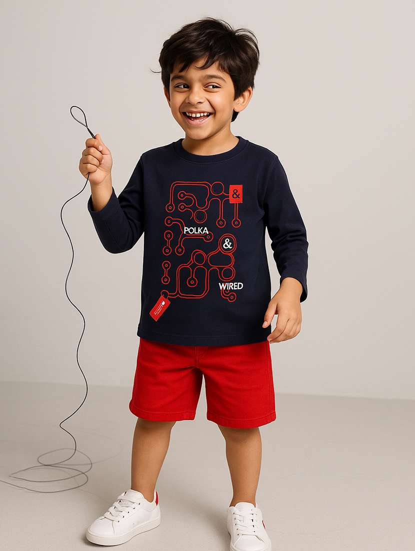boys printed long sleeve t-shirt - 22187678 -  Standard Image - 2