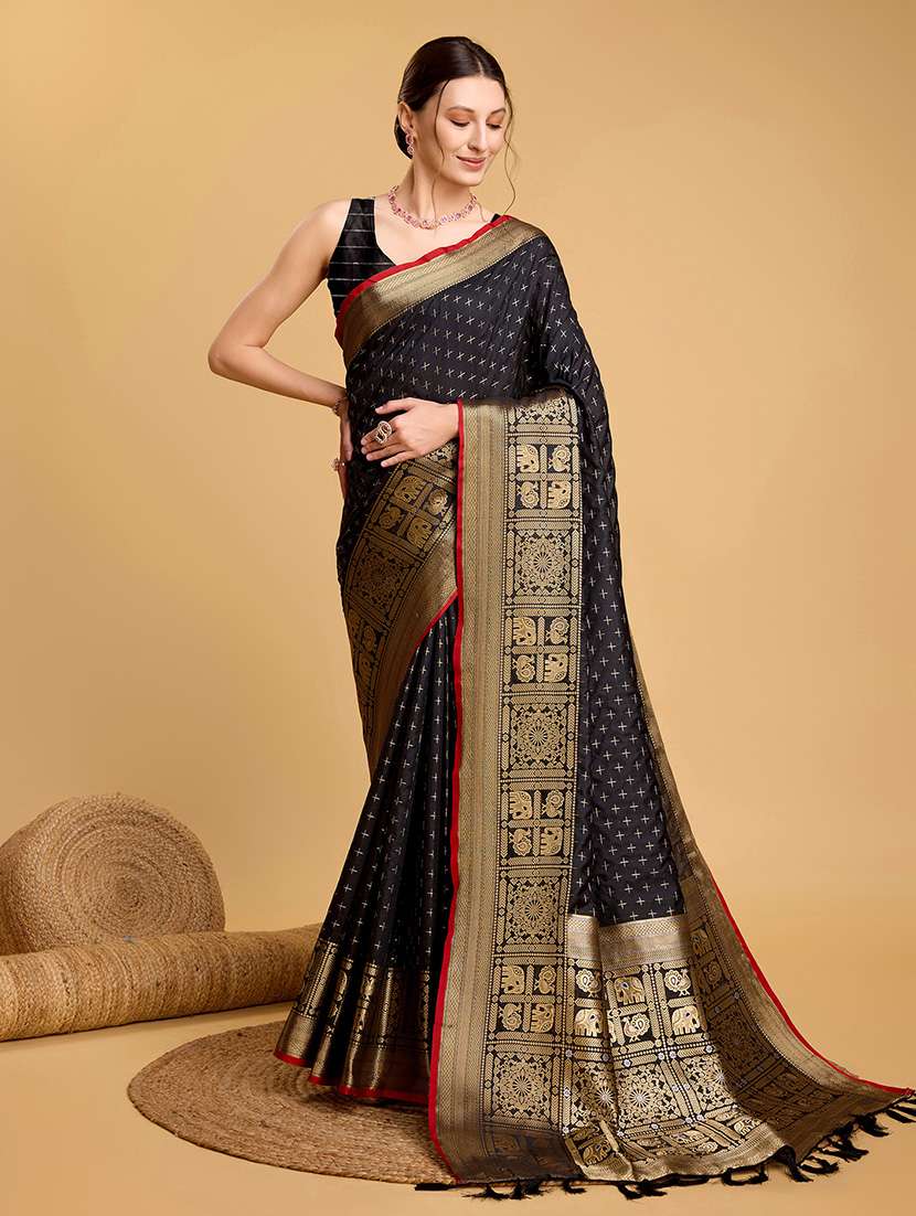 women self design bordered saree with blouse - 22187776 -  Standard Image - 2