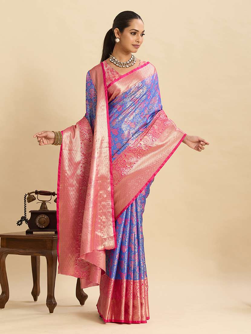 women self design banarasi saree with blouse - 22187788 -  Standard Image - 2