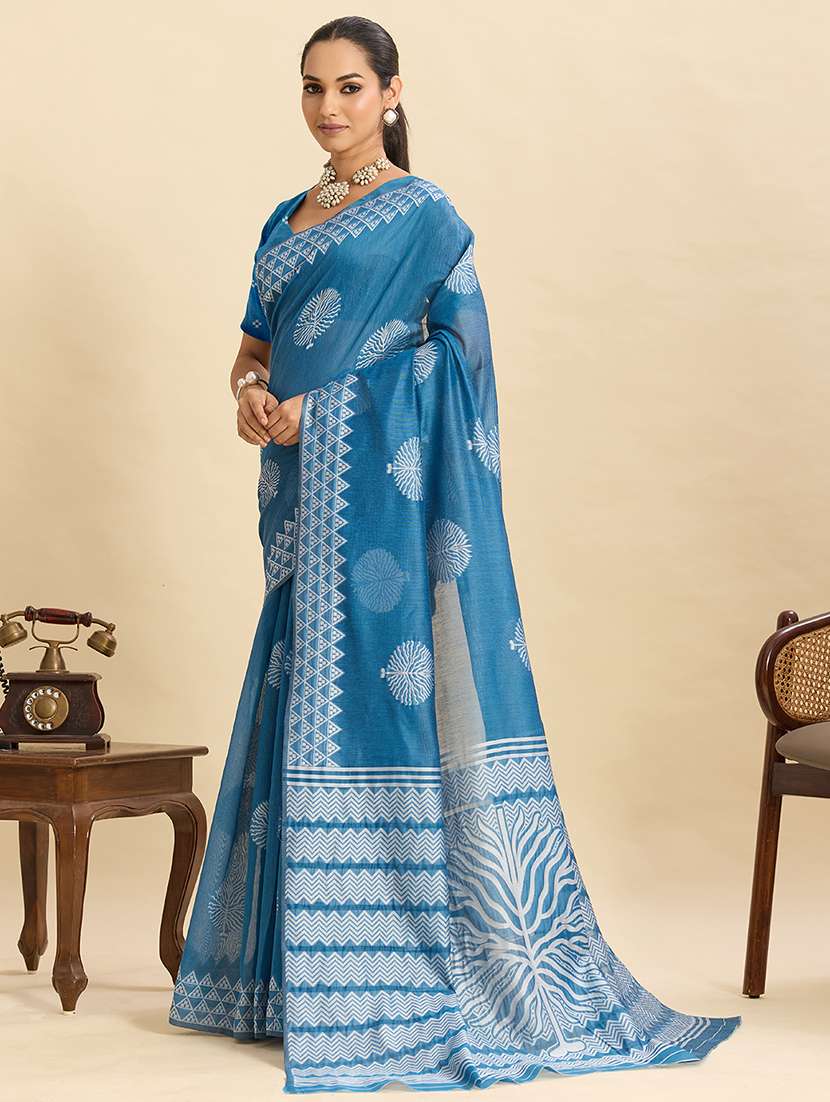 women self design bordered saree with blouse - 22187813 -  Standard Image - 2